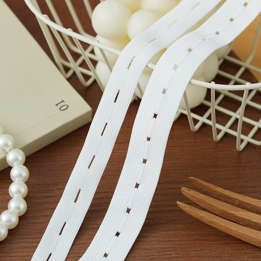 FREEDOMBEAUTY | Factory Direct 1.5/2 Elastic Nylon Button Strap DIY Maternity Children's Clothing Adjustment Elastic Strap