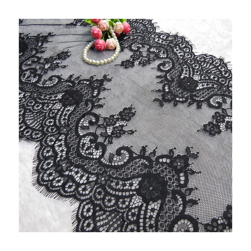 FREEDOMBEAUTY | 37cm new factory direct lace fabric, pajamas eyelash lace, wedding dress crochet lace