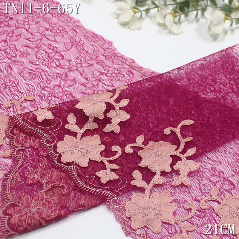 FREEDOMBEAUTY | Color lace mesh fiber cloth flower embroidery lace, dance costumes, performance costumes, curtain lace accessories
