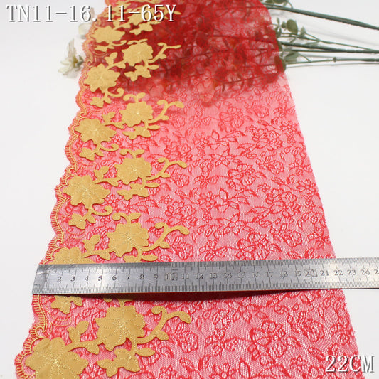 FREEDOMBEAUTY | Color lace mesh fiber cloth flower embroidery lace, dance costumes, performance costumes, curtain lace accessories