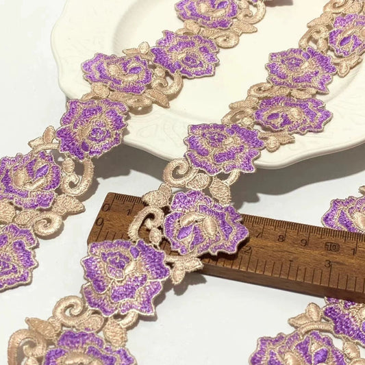 FREEDOMBEAUTY | Spot Heavy Industry Water Soluble Lace Embroidery Lace DIY Cheongsam Design Clothing Fabric