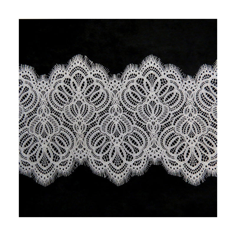 FREEDOMBEAUTY | New strand wavy edge lace 25cm non-elastic lace fabric, fashion dress lace
