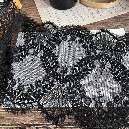 FREEDOMBEAUTY | Factory direct sales, spot fast hair, French retro elegant round pattern 23.5CM eyelash lace