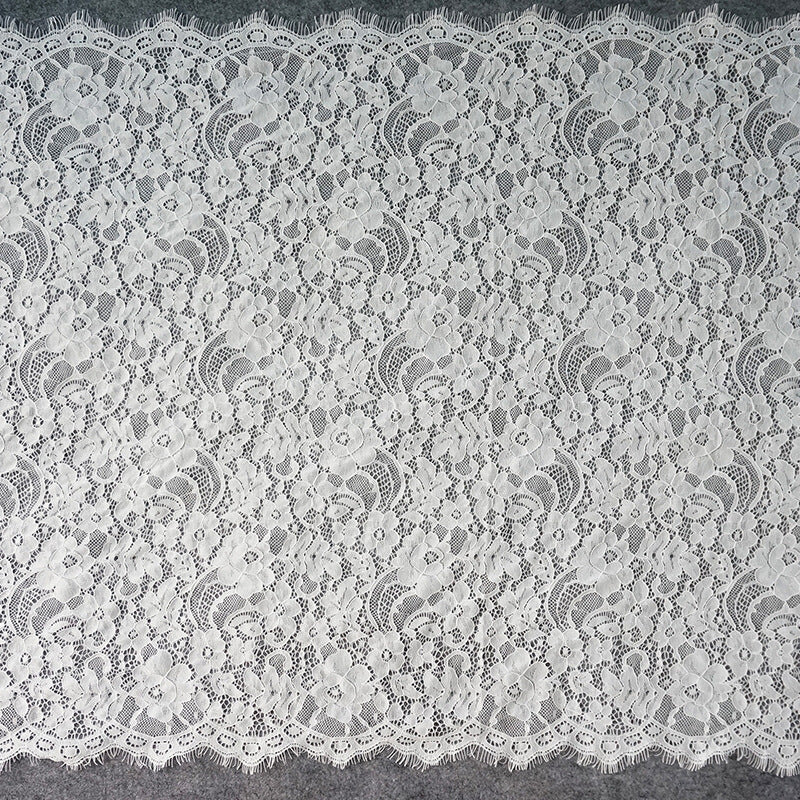 FREEDOMBEAUTY | 63cm warp knitted strand lace lace, bone thread women's wedding dress material lace