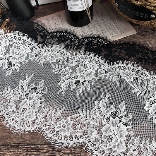 FREEDOMBEAUTY | Factory direct sales, spot fast hair French retro elegant 25CM eyelash lace lace accessories, handmade DIY