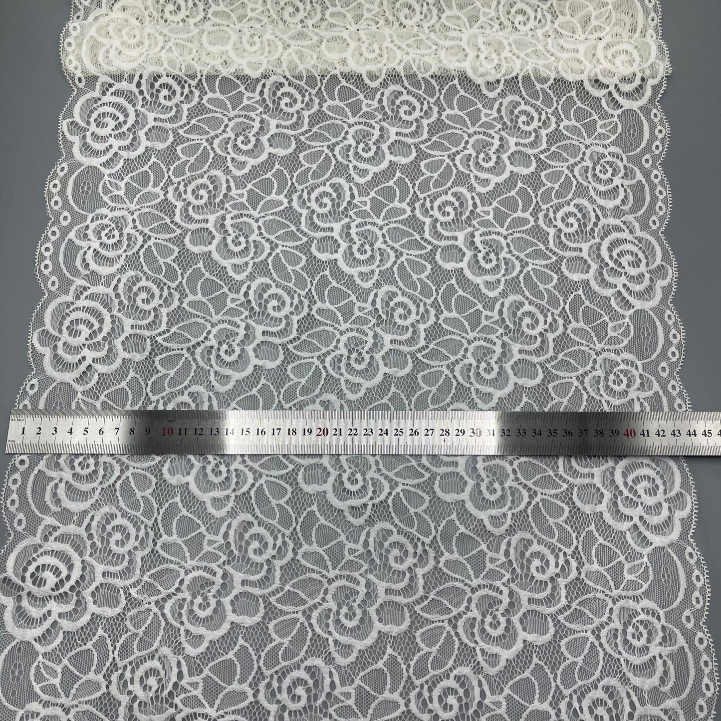 freedombeauty|42CM In Stock Supply Non-Elastic Lace Wide Trim DIY Wedding Dress Car Doll Trim