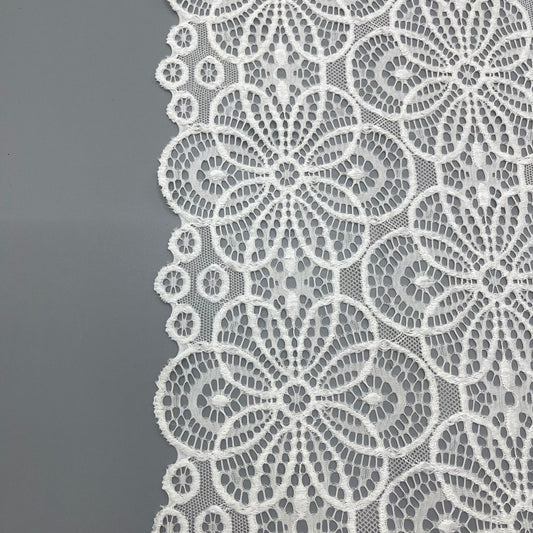 freedombeauty|21cm Lace Wedding Dress Accessories Nylon Lace Trim Hollow Handmade Materials DIY Custom Lace