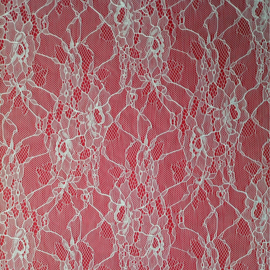 freedombeauty|New Nylon Lace Fabric Lightweight Soft Skin-friendly Double-sided Stretch Trim Rose Flower Women's Base Layer Underwear Fabric