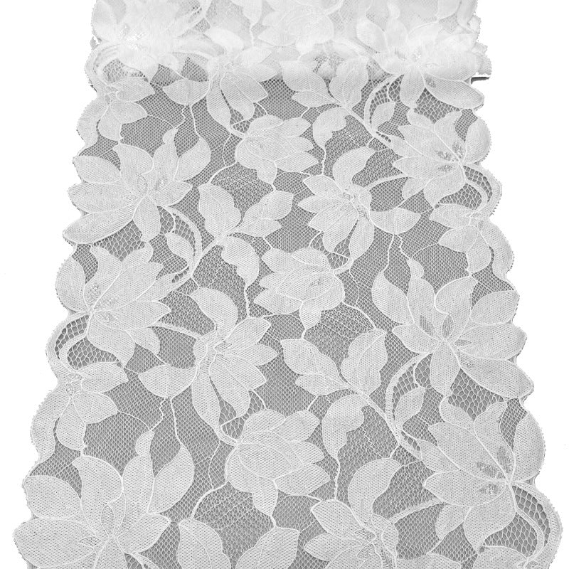 freedombeauty|23.4cm Spring Summer New Hollow Flower Lace Fabric DIY Clothes Wedding Dress Lingerie Dress Fabric