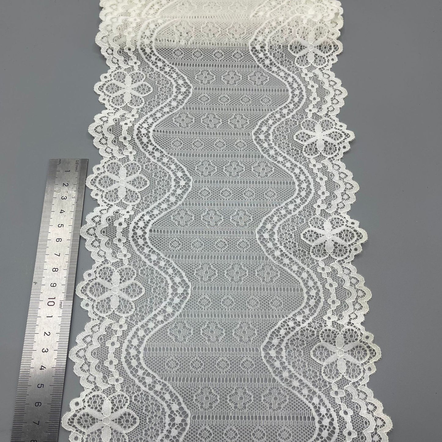 freedombeauty|18cm Lace Trim White Wedding Dress Lace Hollow Lace Nylon Lace Material DIY Handmade