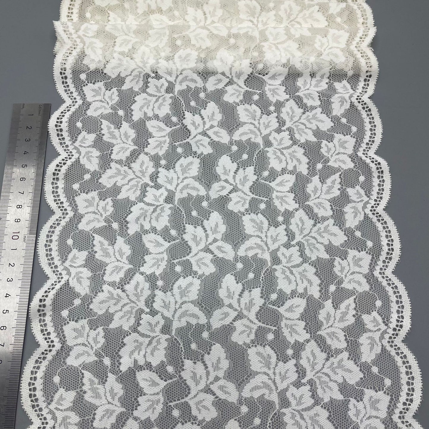 freedombeauty|24CM Lace Trim DIY Handmade Lingerie Wide Lace Trim Accessories Wedding Dress Decoration, Neckline, Hem