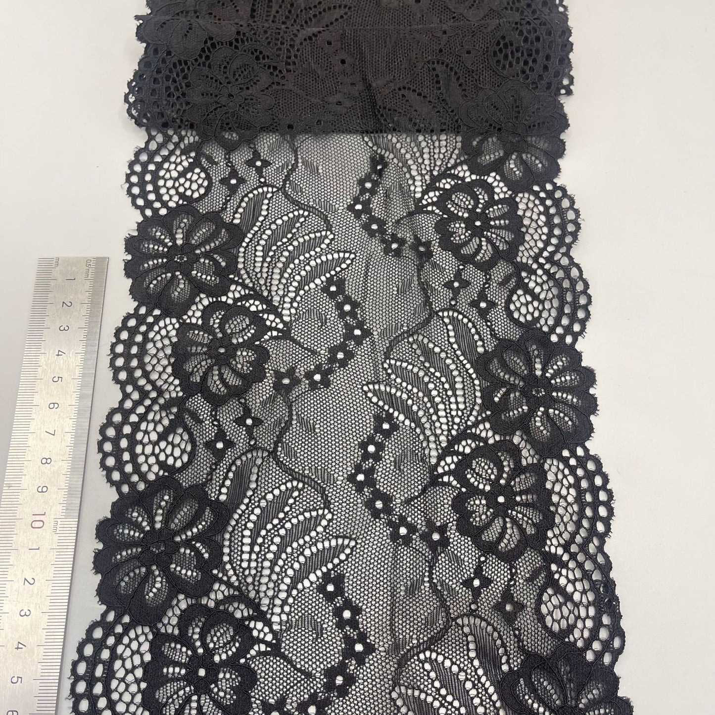 freedombeauty|18CM Exquisite White Stretch Lace Trim Nylon Wedding Dress Hollow Design Accessories DIY Wedding Dress Making