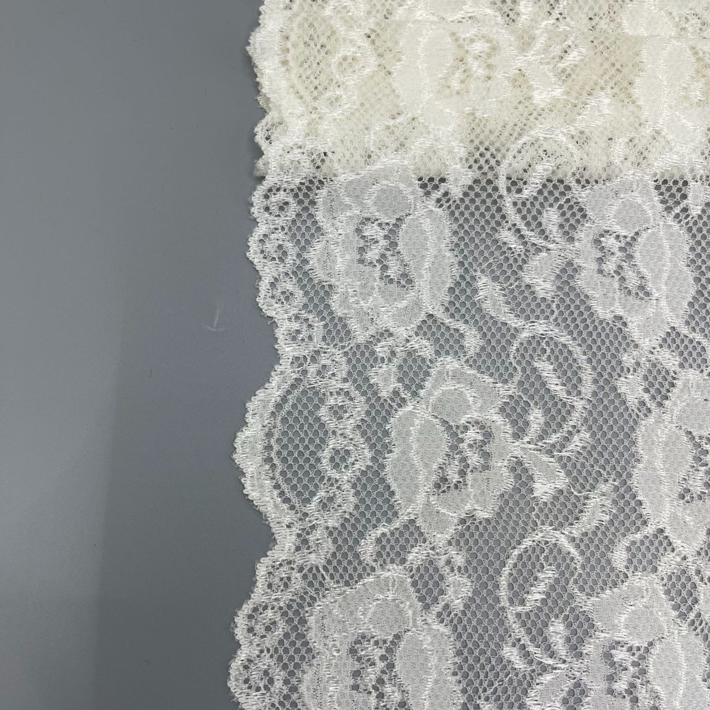 freedombeauty|19CM Wedding Dress Accessories High-Quality White Nylon Elastic Lace Hollow Trim Handmade