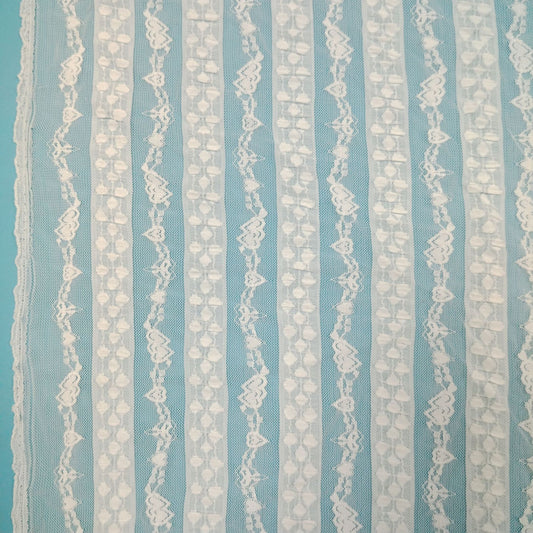 freedombeauty|Bubble Heart Elastic Lace Fabric Dress Clothing Fabric Embroidered Mesh Lace Trim Hollow Mesh Fabric