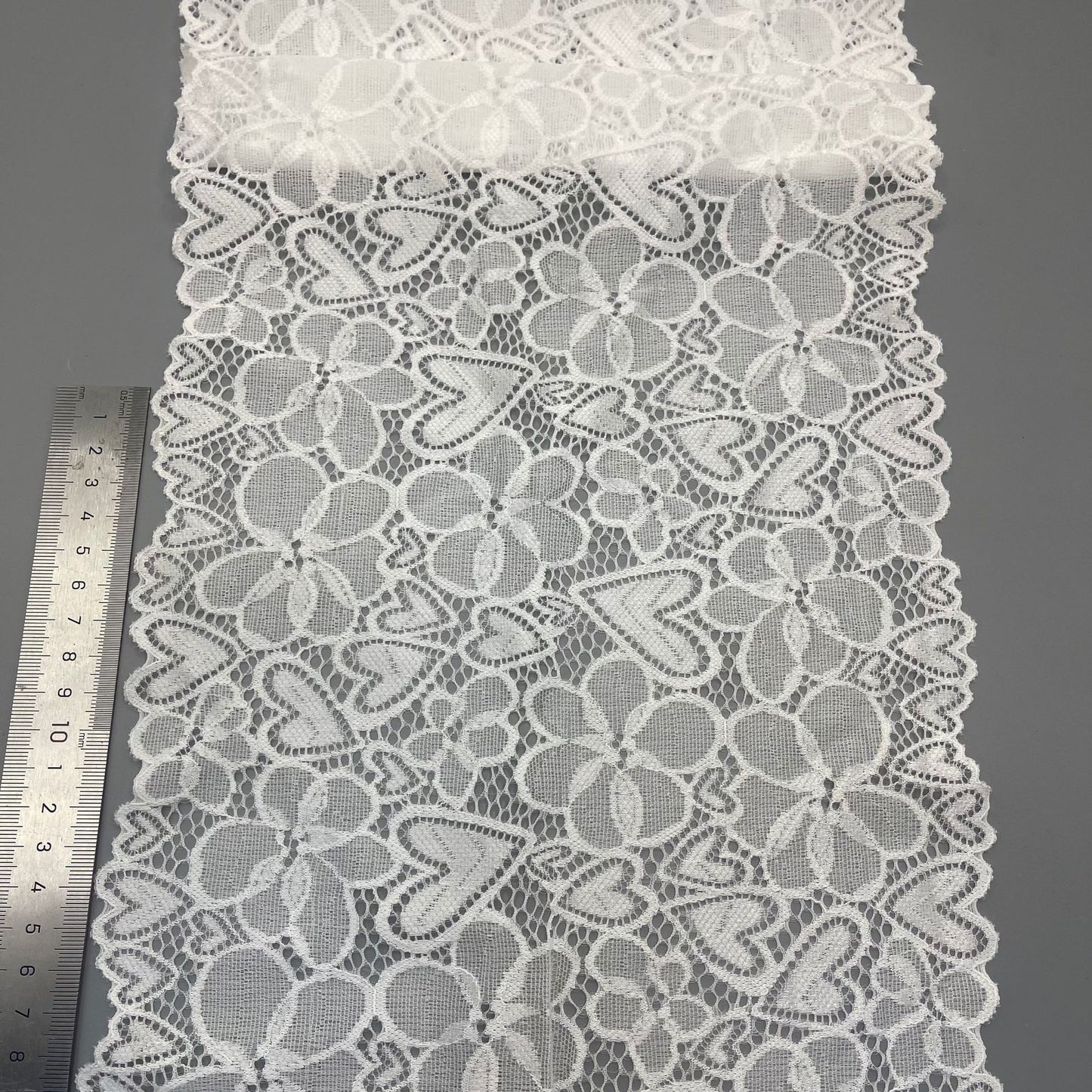 freedombeauty|24CM New High Elastic Lace Trim Clothing Accessories DIY Wedding Dress Strapless, Skirt Hem, Decoration