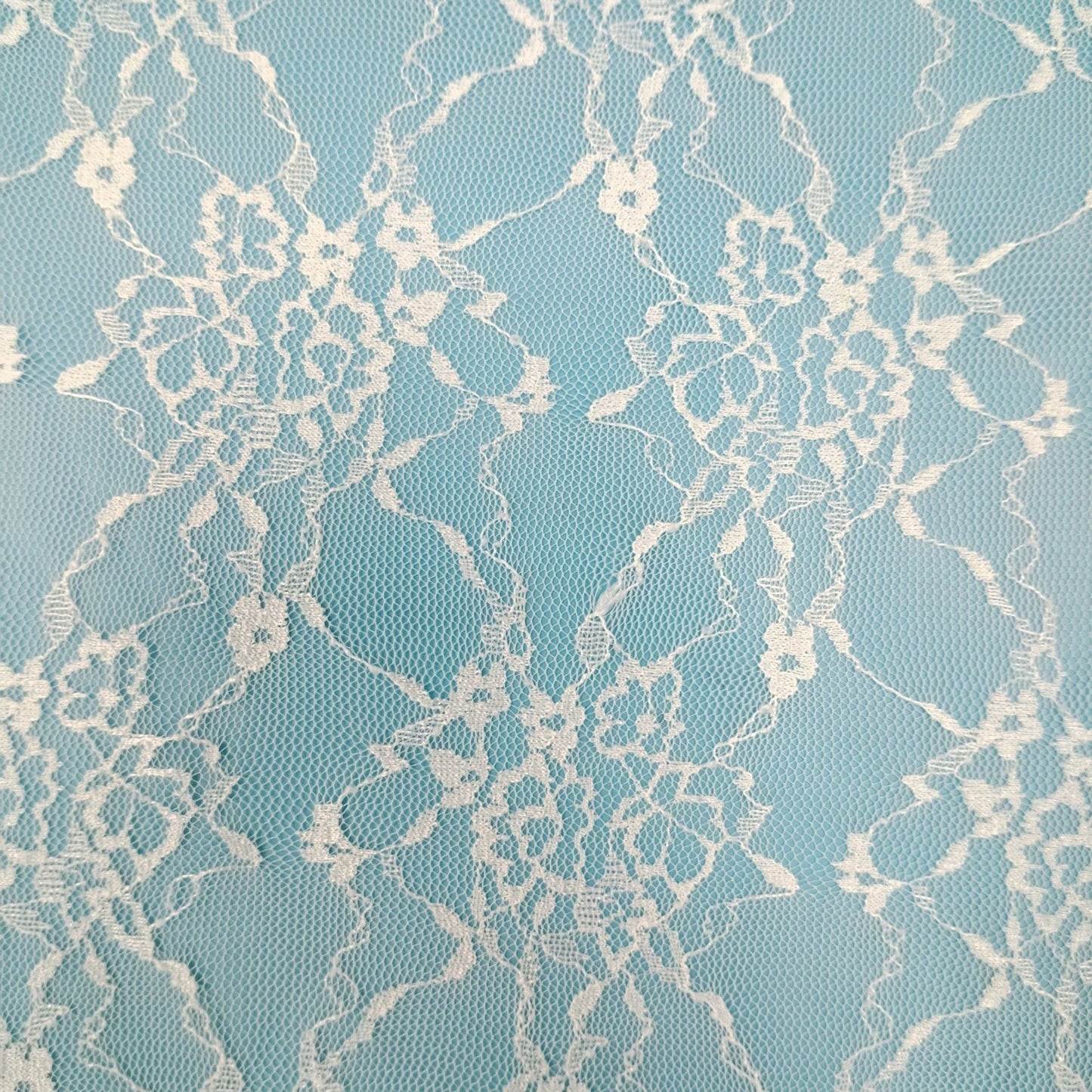 freedombeauty|Connected Small Flower Curve Elastic Lace Fabric Mesh Lace Trim Hollow Mesh Sexy Mesh Fabric