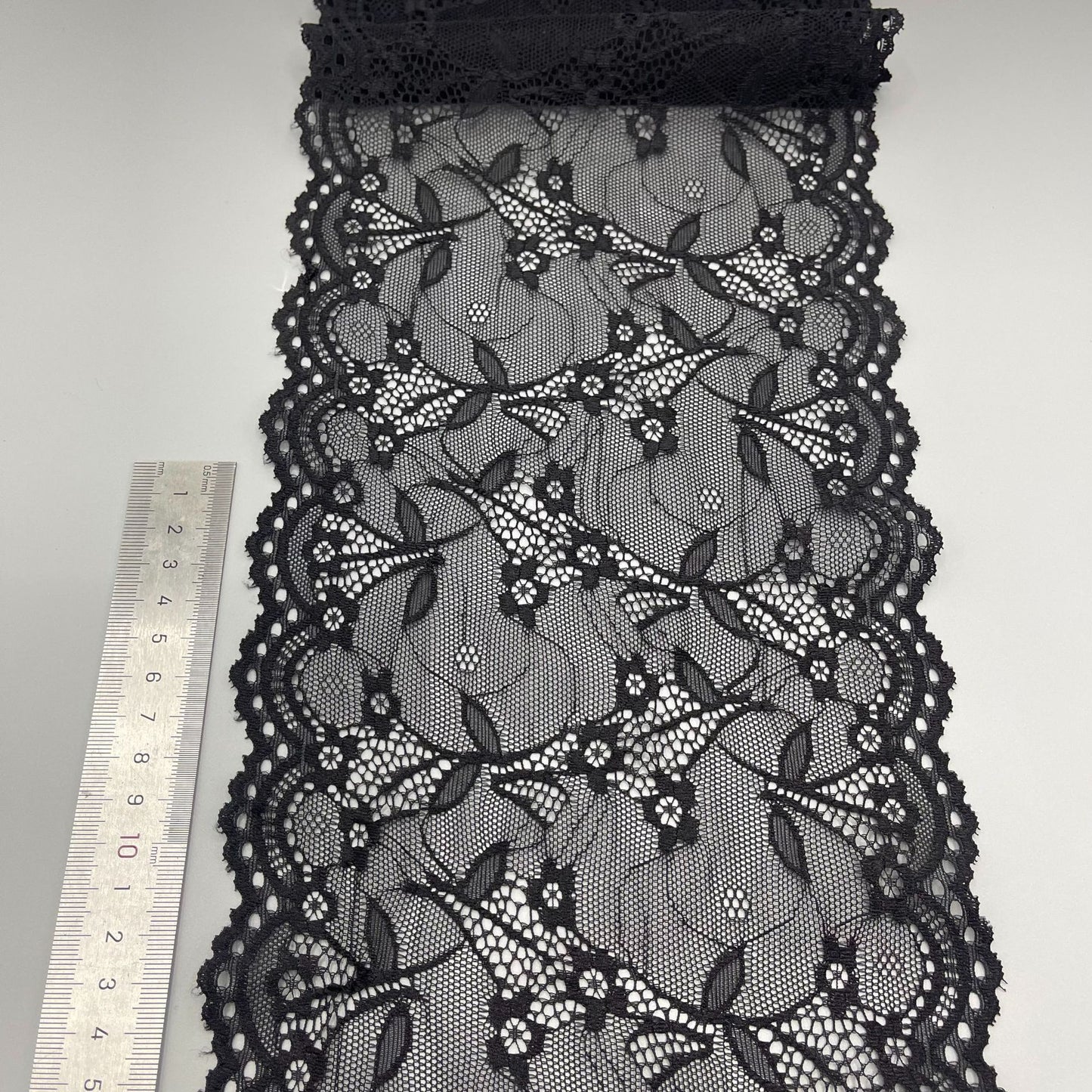 freedombeauty|18cm Elastic Lace Nylon Lace Trim Handmade Wedding Dress Accessories Hot Selling Elastic