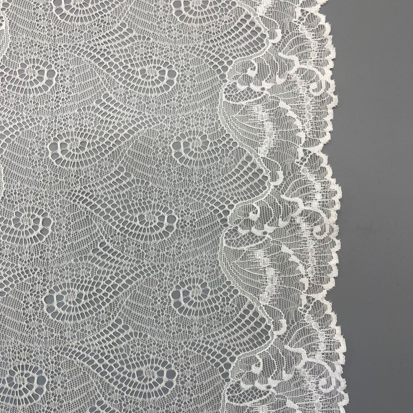 freedombeauty|24CM Wavy Edge Lace Trim Clothing Lingerie Decoration Wedding Dress Accessories DIY Supply