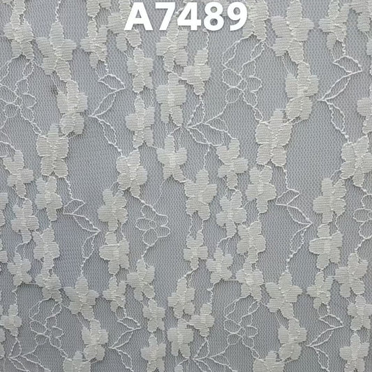 freedombeauty|Thin Nylon Stretch Lace Trim Plum Blossom Leaf Base Clothing Accessories Decoration Children's Clothing Pocket Bag