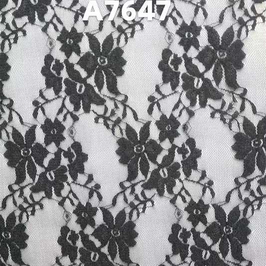 freedombeauty|Thin Stretch Nylon Lace Fabric Full Width Connected Small Flower Base Wedding Dress Children's Clothing Decoration Skirt Accessories
