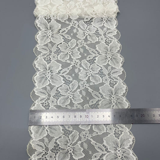 freedombeauty|30cm Lace Trim for Underwear and Wedding Dresses, Nylon Hollow Lace Trim, DIY Clothing Accessories Edging