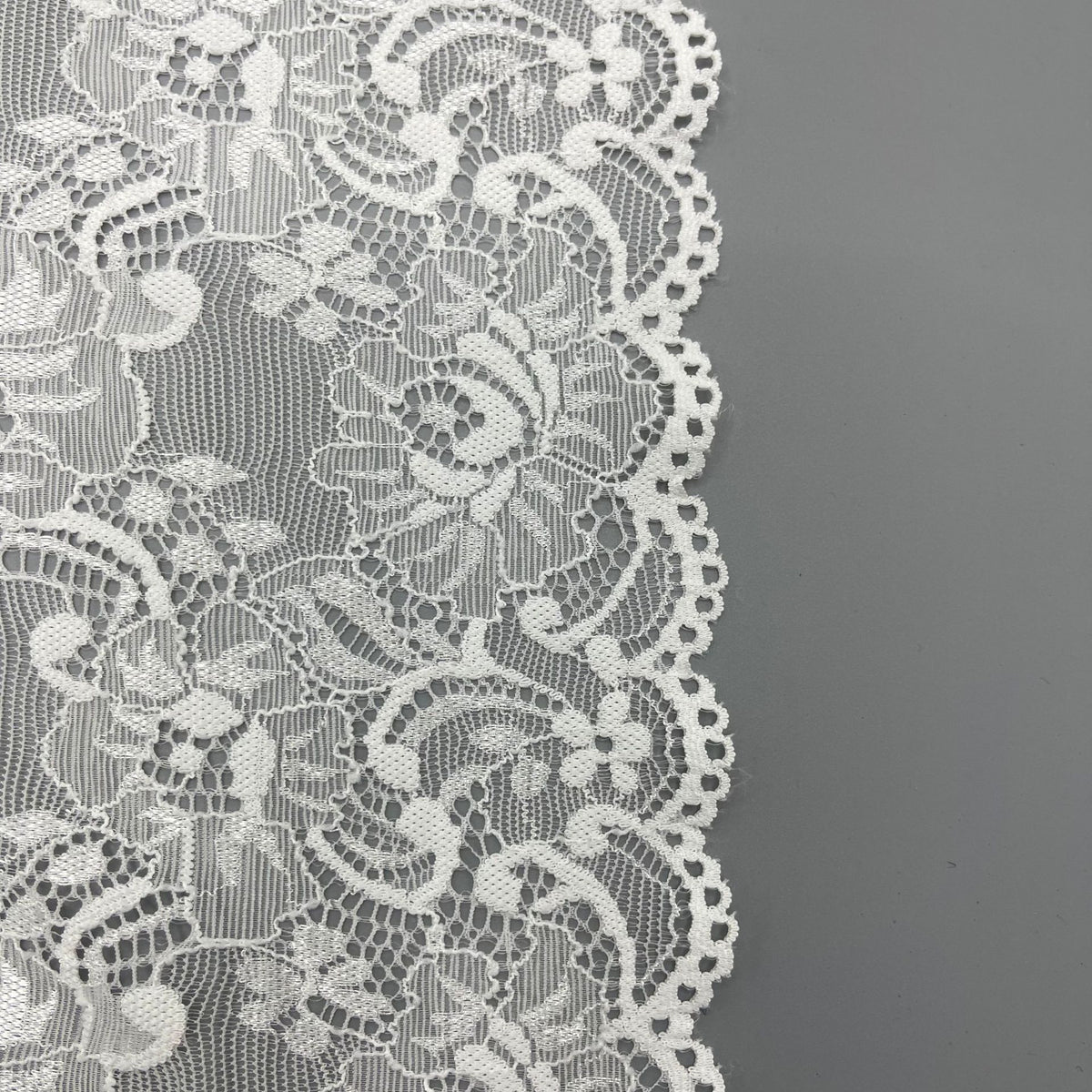 freedombeauty|24CM Lace Elastic Pressed Gauze Trim Nylon Silk Lingerie Neckline, Hem Trim Decoration