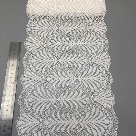 freedombeauty|21CM Lingerie Underwear Wedding Dress Lace Trim Accessories White Elastic Lace Nylon Hollow Lace DIY