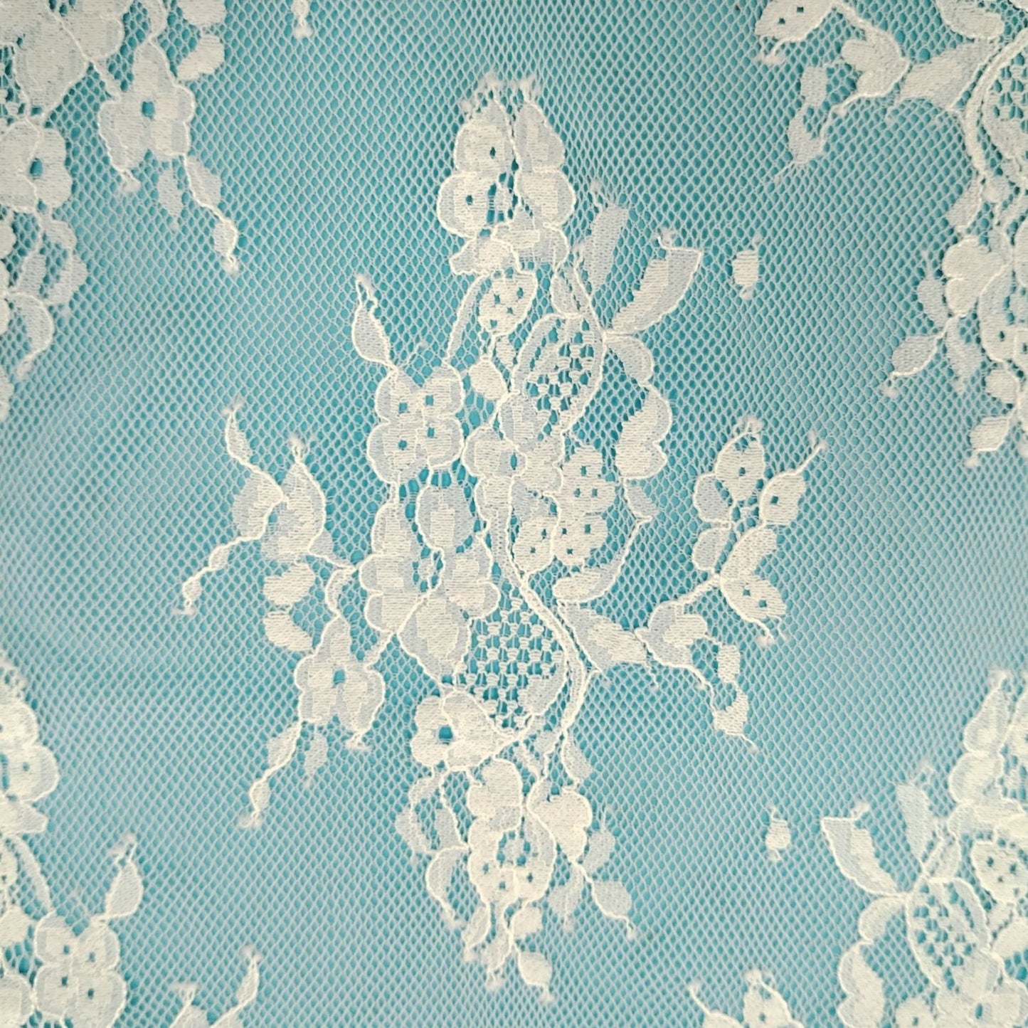 freedombeauty|Brocade Cotton Lace Fabric Diamond Pattern Flower Cut Lace Fabric for Women's Clothing Dresses Wedding Dresses Full Mesh