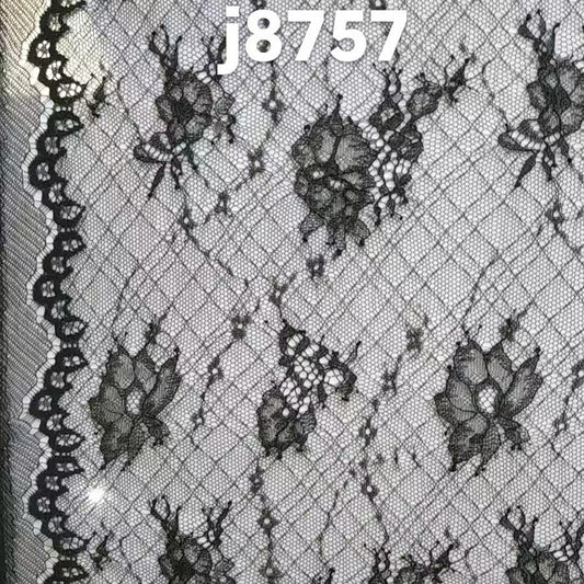 freedombeauty|Thin Lace Trim Width 150cm Nylon Double-Sided Wavy Shape Women's Clothing Lingerie Wedding Dress Accessories