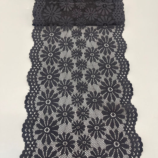 freedombeauty|18CM High-Quality White Stretch Lace Trim Nylon Wedding Dress Hollow Out Accessories