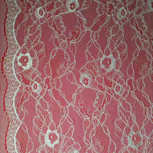 freedombeauty|Nylon Lace Trim Fabric Classic Skirt Top Decoration Non-Stretch Mesh Fashion Wedding Dress