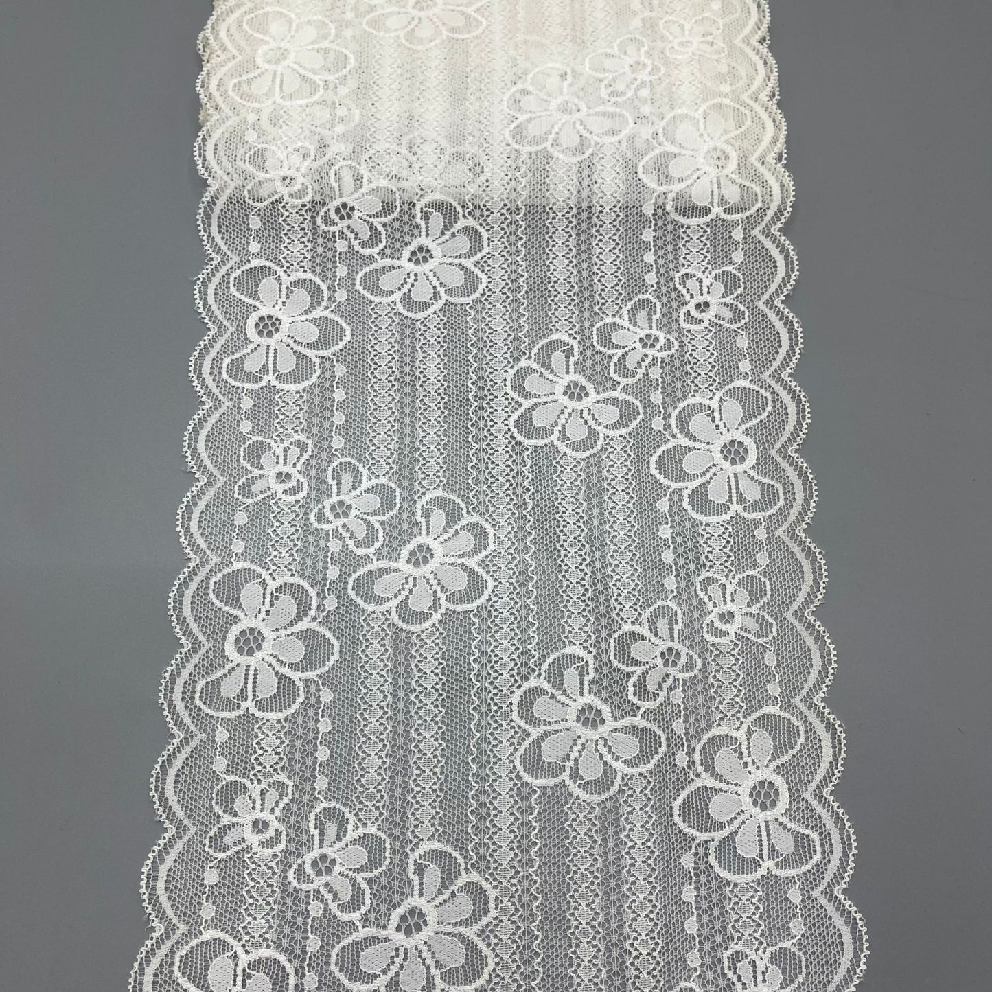 freedombeauty|Nylon Lace Trim Elastic Lace Wedding Dress Undergarment Skirt Hem Accessories