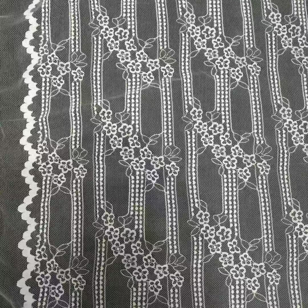 freedombeauty|New Elastic Nylon Vine Pattern Lace Fabric Bamboo Flower Chain Flower Dress Base Shirt Lace Fabric Flower