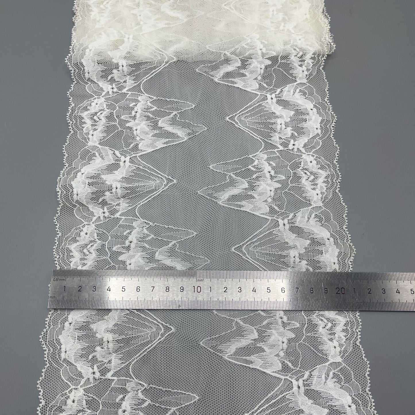 freedombeauty|21CM Water-Soluble Lace Milk Silk Polyester Silk Embroidery Fabric Women's Dress Lace Trim