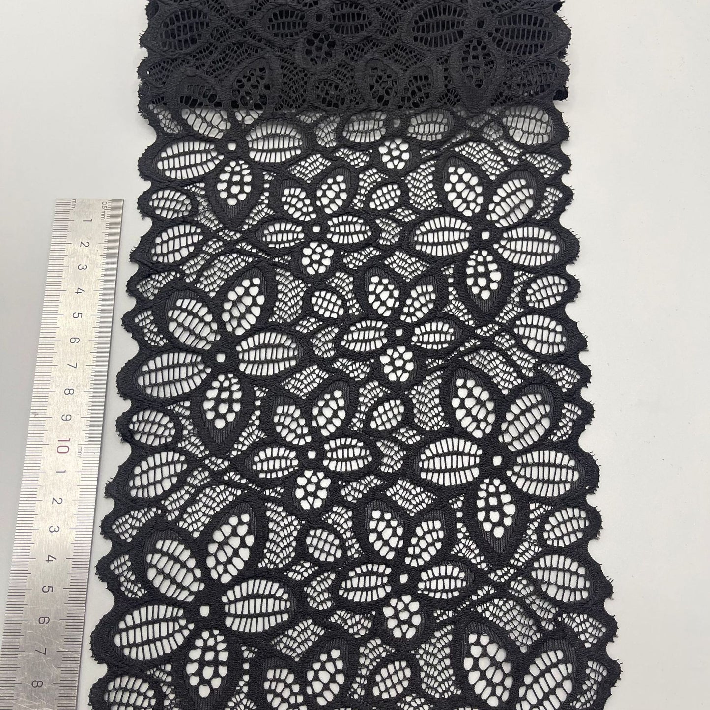 freedombeauty|18cm Lace Trim for Underwear, Wedding Dress, White Hollow Lace Trim, Nylon Lace Trim, High-end Customization