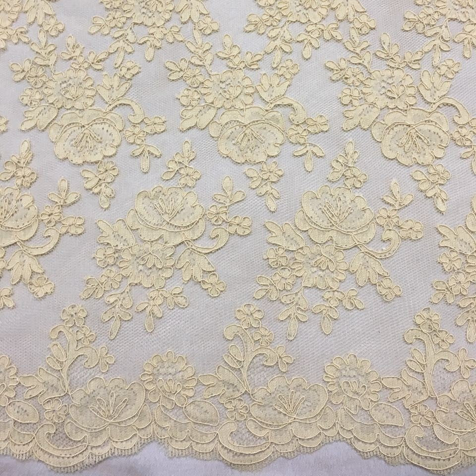 Freedombeauty | in Stock Lace Car Strand Fabric Wedding Dress Veil Special Fabric