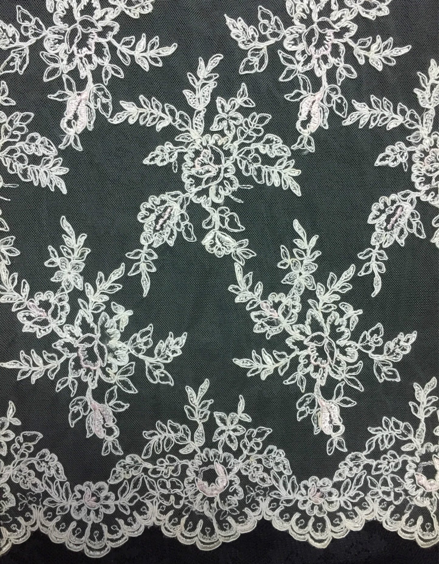 Freedombeauty | Supply Heavy Industry Computer Embroidery Lace Fabric Wedding Dress Fashion Accessories Can Be Beaded with Concave Piece