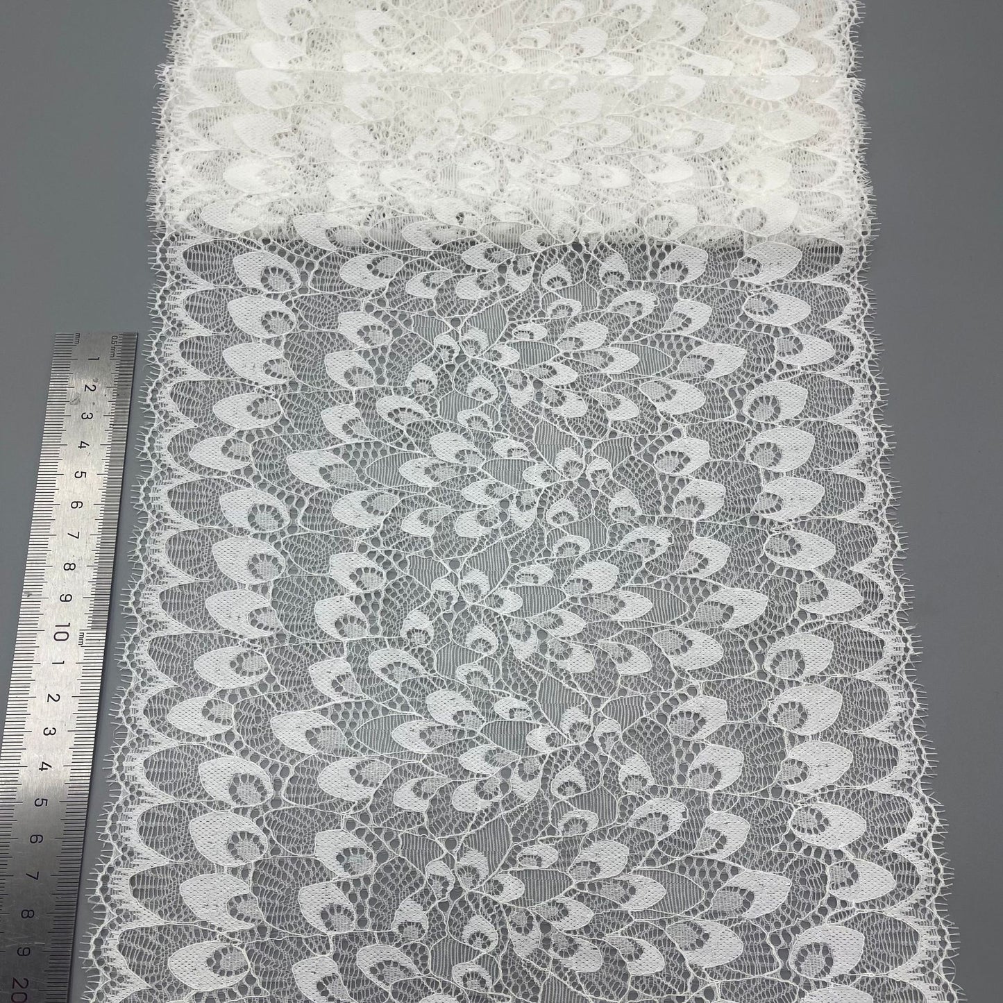 freedombeauty|23CM Elastic Eyelash Double-Sided Elastic Lace Trim DIY Wedding Dress, Clothing, Lingerie Accessories