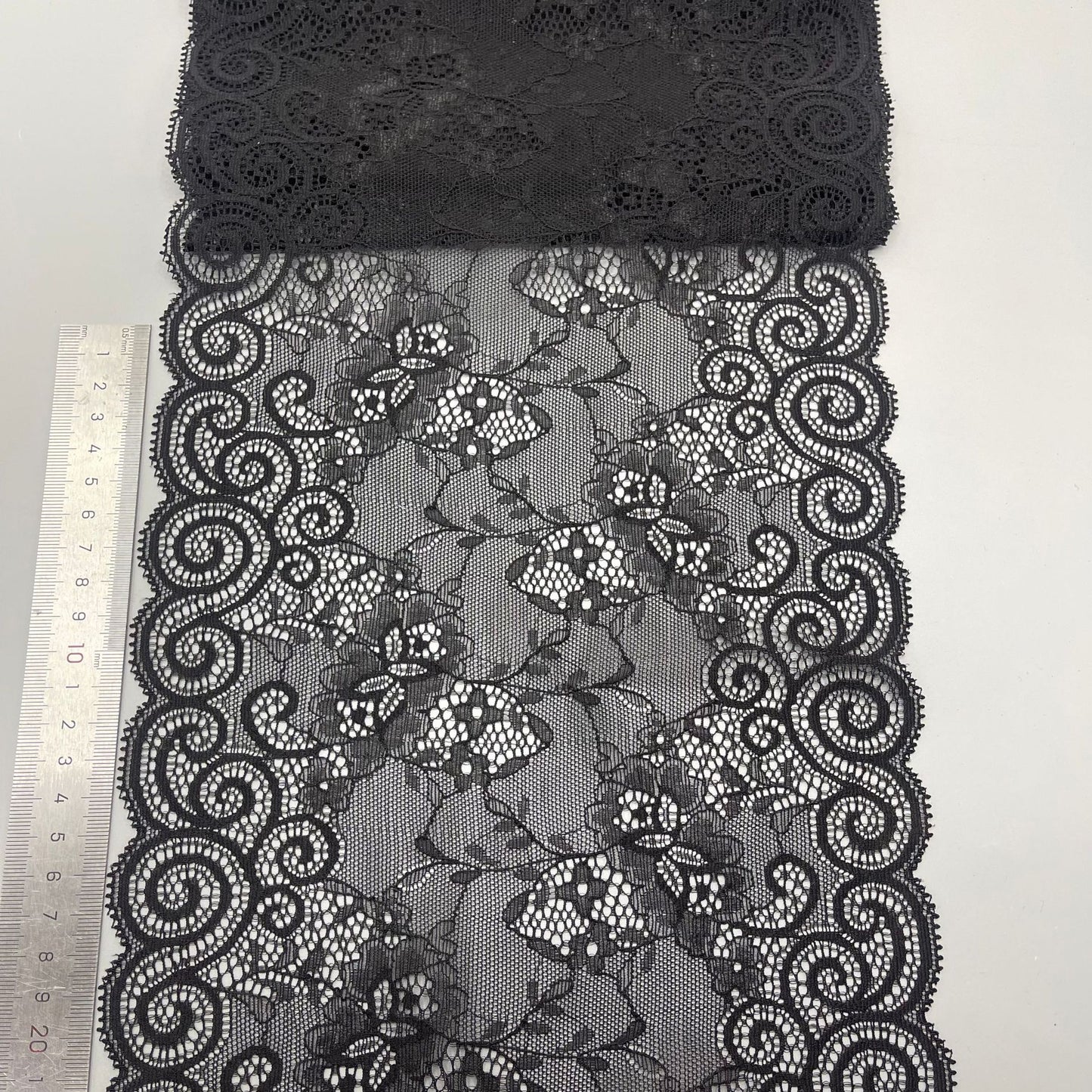 freedombeauty|22CM Nylon Stretch Lace Trim Nylon Ribbon Lace Trim Stretch Underwear Wedding Dress Accessories