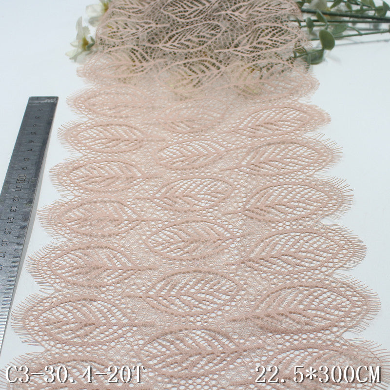 freedombeauty|Multicolor Full Ancient Style Leaf Non-Elastic Eyelash Lace 23cm Curtain Sofa Cushion Lace Trim Accessories