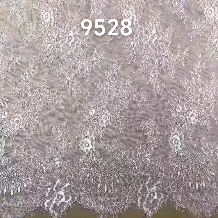 freedombeauty|Classic Lightweight Eyelash Lace One Piece Three Yards Trim Black and White Decoration Fabric for Skirts, Tops, Wedding Dresses