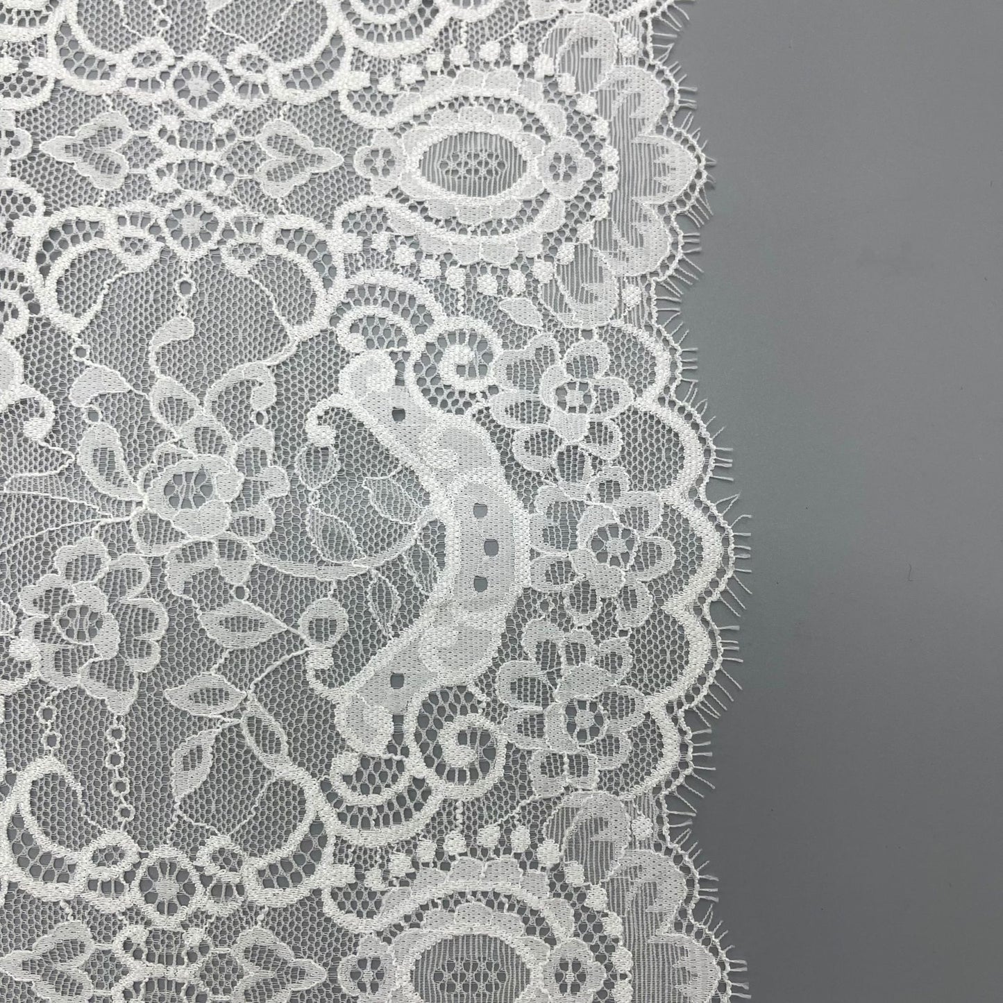 freedombeauty|20CM Elastic Eyelash French Nylon Lace Trim Elastic Lace Trim Wedding Dress, Underwear, Gloves, Socks