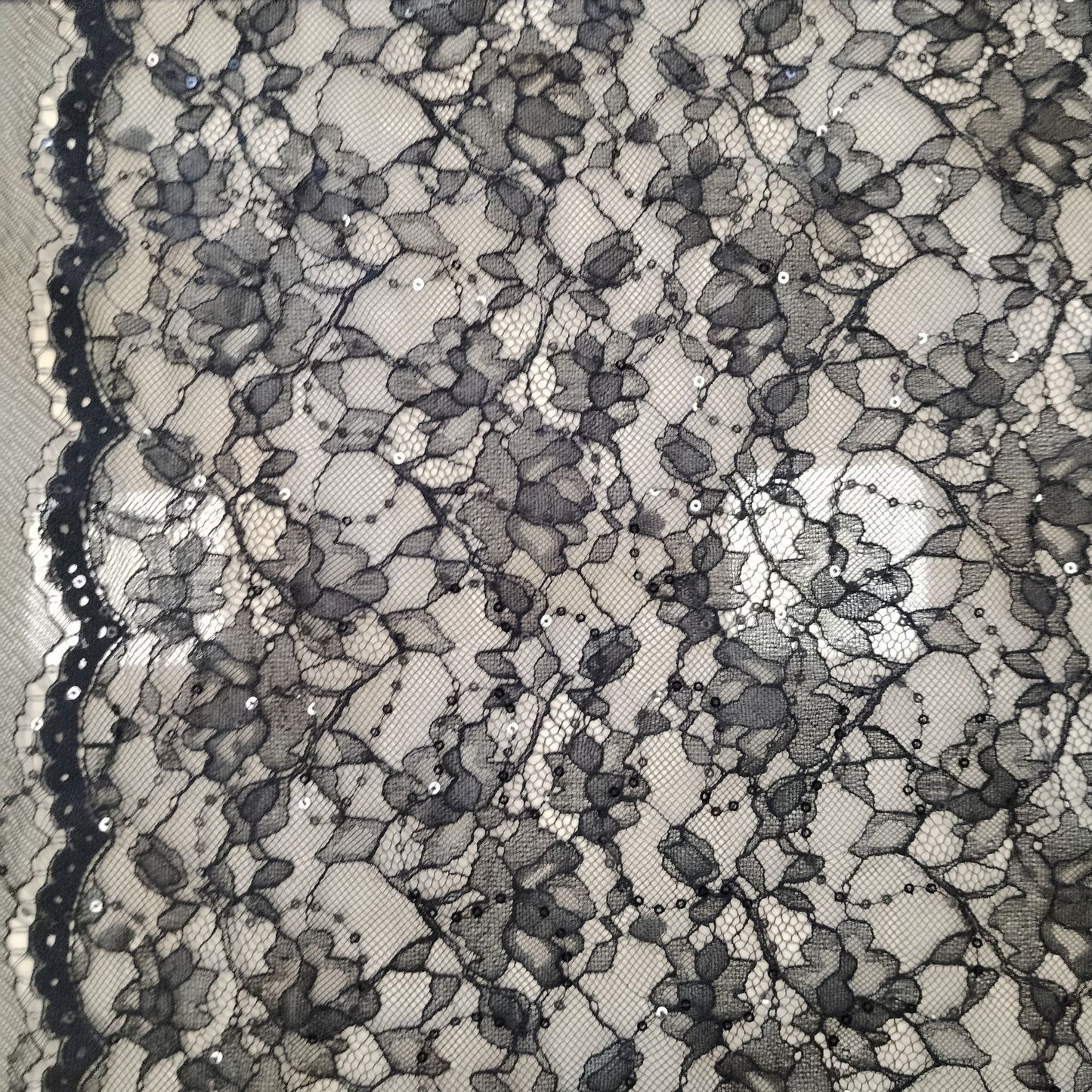 freedombeauty|Nylon Sequin Lace Fabric Full Pattern Lace Fabric Dress Fashion Gown Wedding Dress Children's Decorations