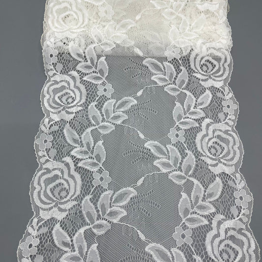 freedombeauty|20cm Elastic Lace Trim Clothing Accessories DIY Lingerie Wedding Dress Strapless Accessories Fabric