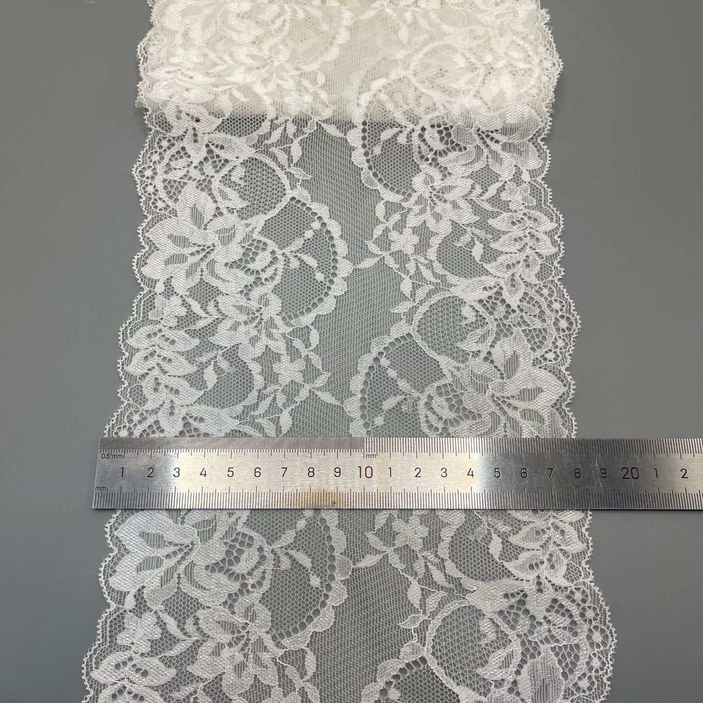 freedombeauty|18CM Lingerie Nylon Wedding Dress Lace White Elastic Lace Hollow Design Accessories DIY Lace Parts