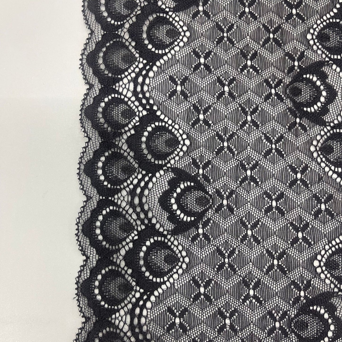 freedombeauty|18CM Elastic Guipure Lace Knitted Nylon Silk Wedding Dress Lingerie Clothing Lace