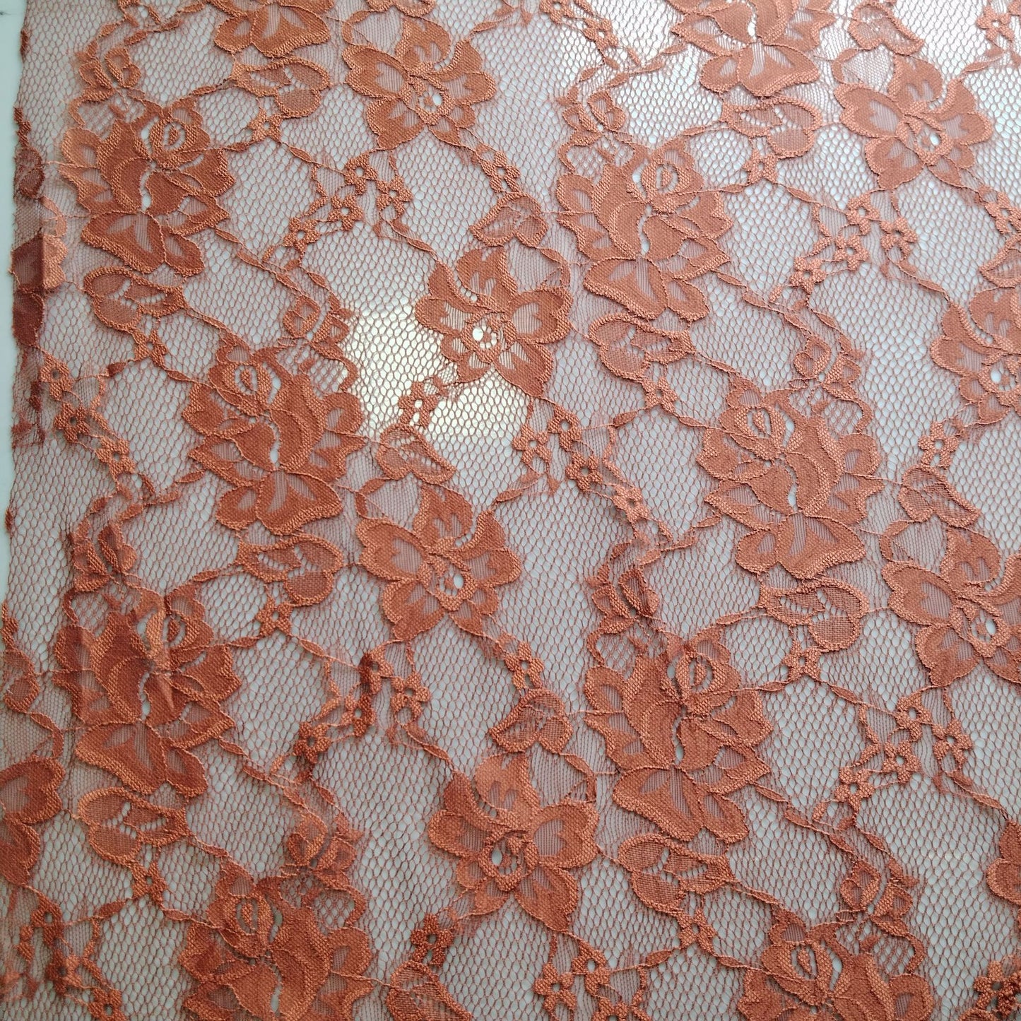 freedombeauty|New Nylon Lace Fabric Lightweight Soft Skin-friendly Double-sided Stretch Connected Rose Flower Women's Base Layer Underwear Fabric