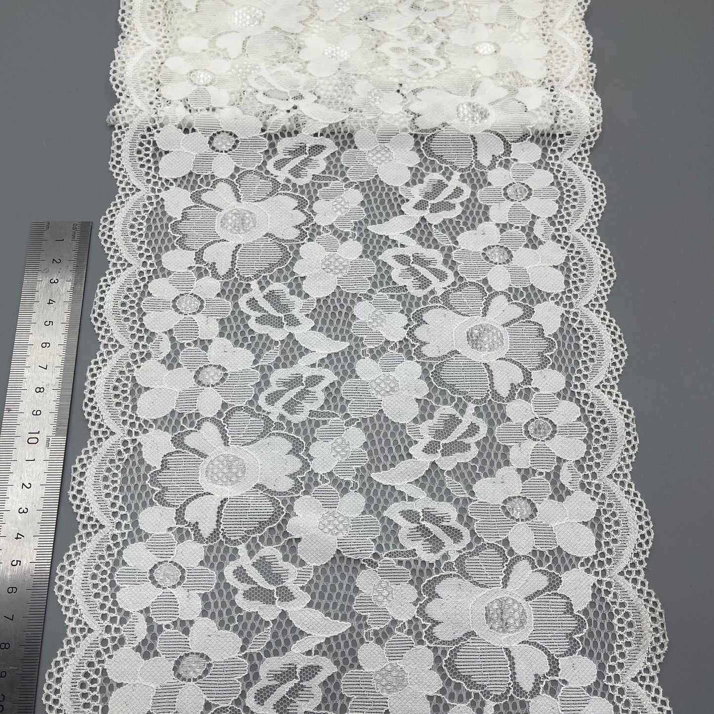 freedombeauty|23CM New Hollow Fabric Lace Non-Elastic Mesh for Lingerie Wedding Dress Accessories