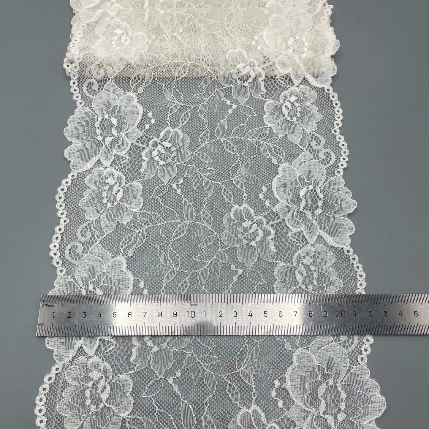 freedombeauty|22CM Black and White Hollow Elastic Lace Trim DIY Clothing, Lingerie Trim, Wedding Dress Decoration Accessories