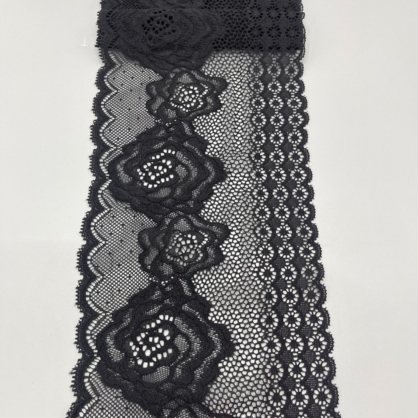 freedombeauty|15CM Lingerie Lace DIY Wedding Dress Accessories White Elastic Hollow Lace Trim Clothing Accessories